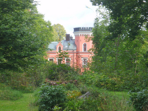 Svede's call it the Pink Castle; we would call it a Pink Manor.